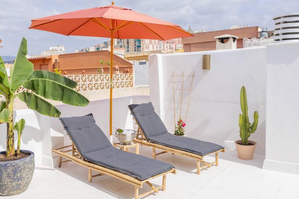 מאלגה Downtown Flat With 46 Sqm Private Rooftop Terrace מראה חיצוני תמונה